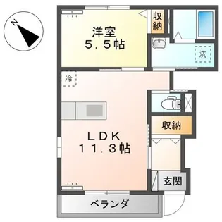 ディアコート【1階】の間取り