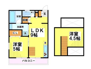 東京都調布市菊野台3【アパート】の間取り