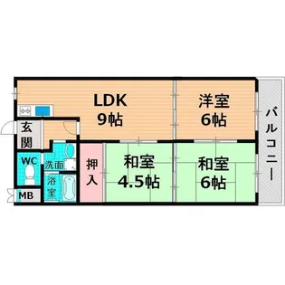 グランベルパーク【3階】の間取り