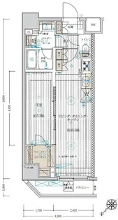 ベルグレード浅草DUE【5階】の間取り