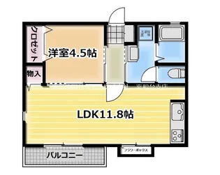 クレスト桜台【1階】の間取り