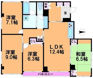 ソネット笹塚【3階】の間取り