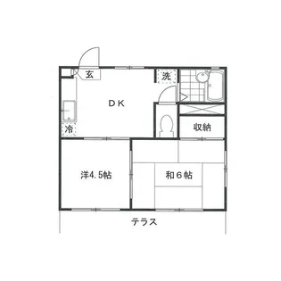 フレグランスイシイ【1階】の間取り