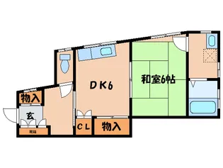 佐々木アパート【1階】の間取り