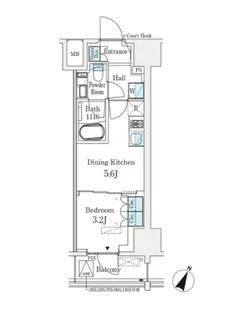 ベルファース神田神保町【8階】の間取り
