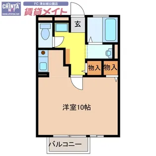 ラ・メールTAKASAGO A【2階】の間取り