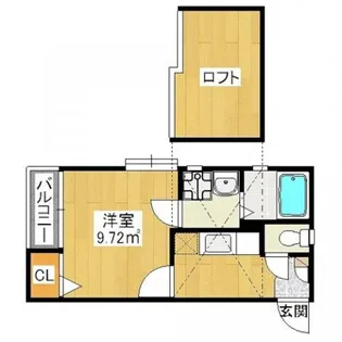 コンフォートベネフィス箱崎2【2階】の間取り