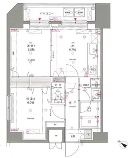 東京蒲田Square Tower【19階】の間取り