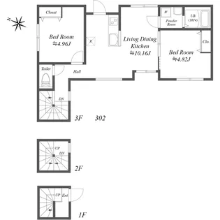 Park Maison Ishikawadai【3階】の間取り
