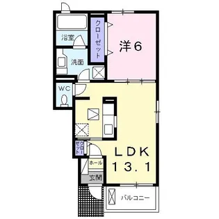 フリーデI【1階】の間取り
