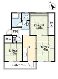 UR取手井野【4階】の間取り