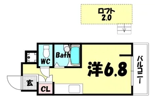 ヨーロピアンコンフォート【1階】の間取り