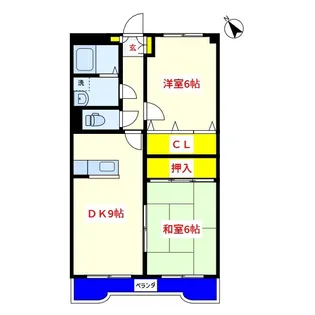 サンシティ赤池【6階】の間取り