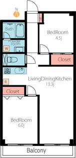 ソーワ豪徳寺マンション【5階】の間取り