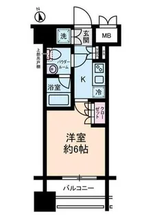 ライジングプレイス川崎【12階】の間取り