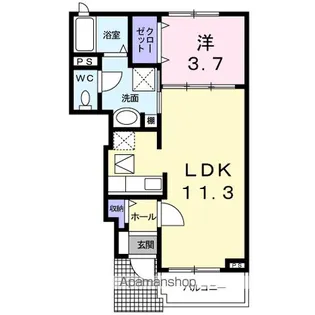 プリムローズ【1階】の間取り