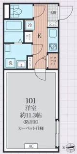 ラシクラス西落合【1階】の間取り