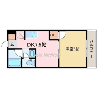 サントール白萩【1階】の間取り