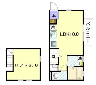 アメニティ東小島II【2階】の間取り