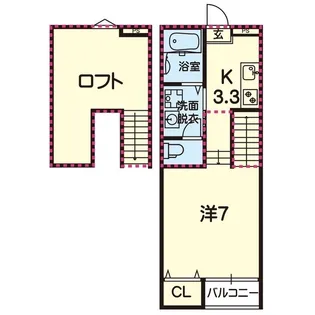 ステラ熊本north【2階】の間取り
