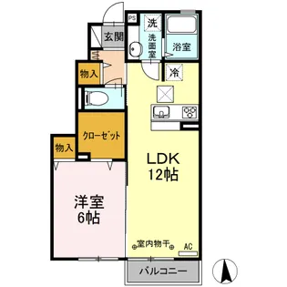 リラ・クレール【1階】の間取り