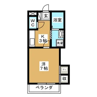 アーバンAMANO【3階】の間取り