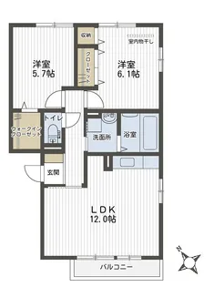 パルクフェルメ【2階】の間取り
