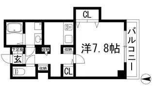 ラウレア逆瀬川【4階】の間取り