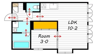 ファーストステージ大供【4階】の間取り