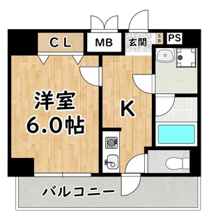 ヴァンスタージュ姫里【5階】の間取り