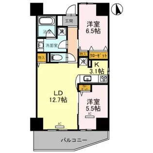 グランドポー【7階】の間取り