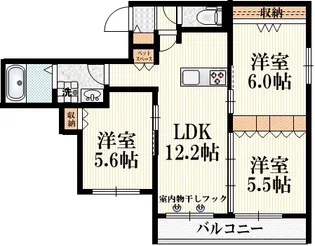 Top of the Hill【2階】の間取り