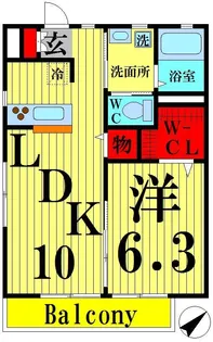 ボナール I ・ II【2階】の間取り