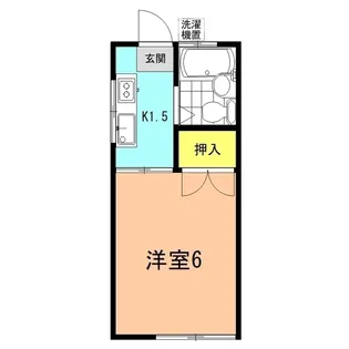 コーポ海遊【1階】の間取り