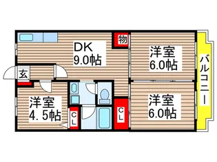 ハイツエクセル【1階】の間取り
