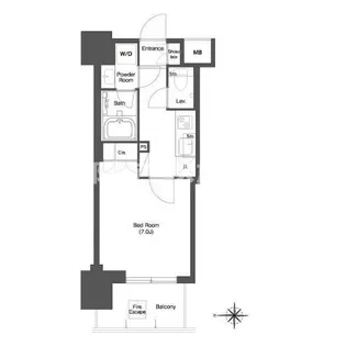 ラクラス蒲田【6階】の間取り