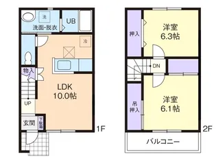 グランシャリNEMOTO IIIの間取り