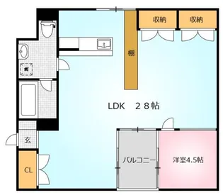 HARBOR【3階】の間取り