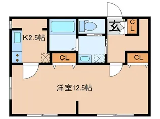 竹内ハイツ【1階】の間取り