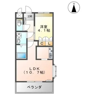 サンコート【2階】の間取り