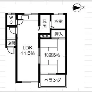 メゾン正木【1階】の間取り