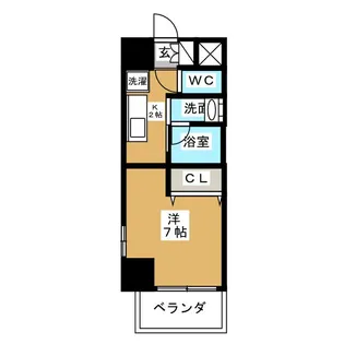CITY SPIRE 名駅前【4階】の間取り