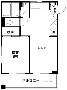 RIVER SIDE MUSACO【1階】の間取り