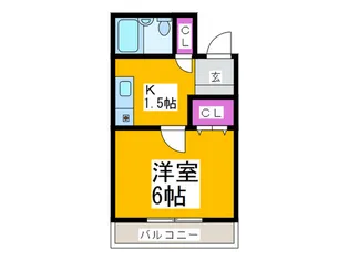 プレオール深井【4階】の間取り