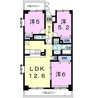 グランディア弐番館【4階】の間取り
