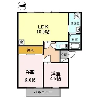 フレグランス メイビー A棟【1階】の間取り