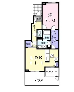 ノースヴィリッジVII【1階】の間取り
