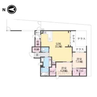 Bellissimo継孝院【1階】の間取り