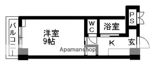 クイーンシティひしの【3階】の間取り