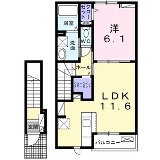 リナセント I【2階】の間取り